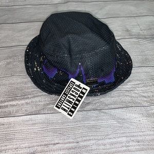 NWT Rock Smith black & purple  bucket hat size L/XL